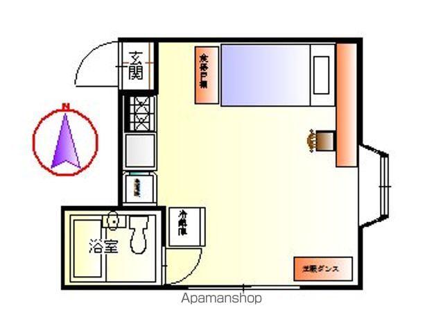BE-HOUSE(ワンルーム/2階)の間取り写真