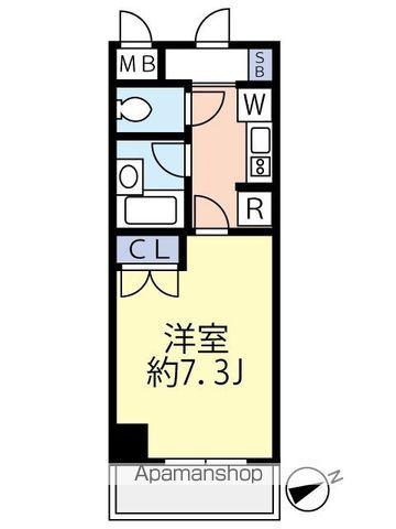 グランヴァン上板橋(1K/4階)の間取り写真