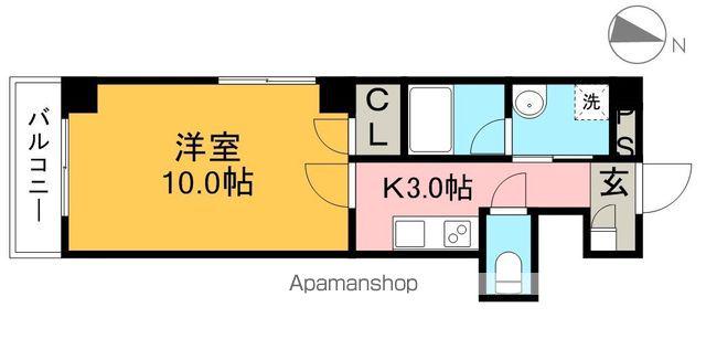 CLASS・Y(1K/1階)の間取り写真