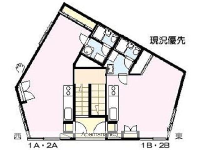 ハイツウィング(ワンルーム/2階)の間取り写真