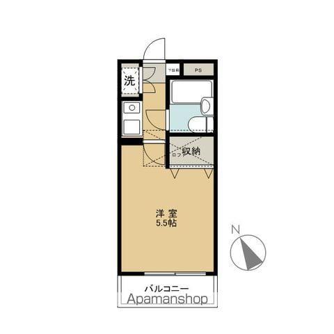 KYアパートメント8番館(1K/3階)の間取り写真