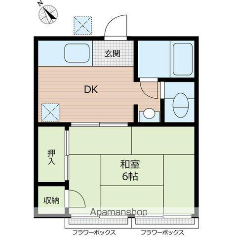 MGB狛江(1DK/2階)の間取り写真