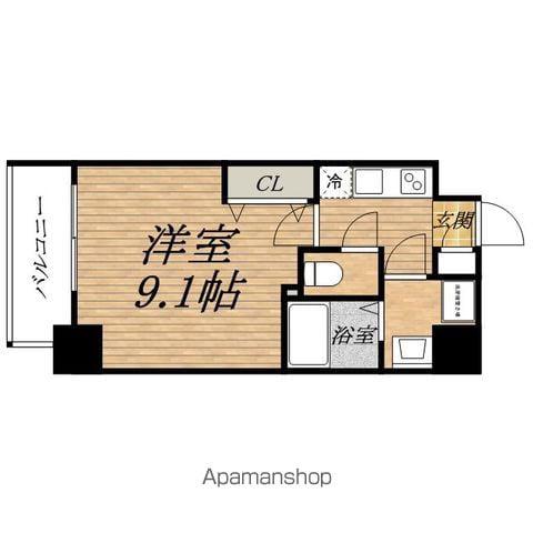 MAIN STAGE心斎橋イースト(1K/10階)の間取り写真