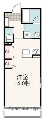 グランスタジオ曲金(ワンルーム/5階)の間取り写真