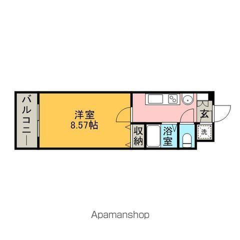 エンクレスト赤坂弐番館(1K/12階)の間取り写真