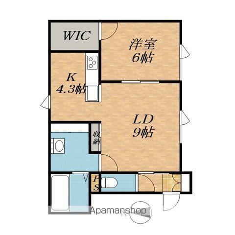 TOWN LION(1LDK/1階)の間取り写真