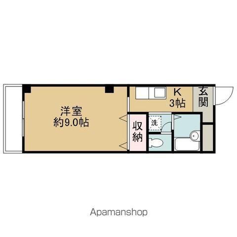 フィネス今治(1K/3階)の間取り写真