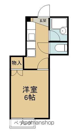 コーポやま南棟(1K/1階)の間取り写真