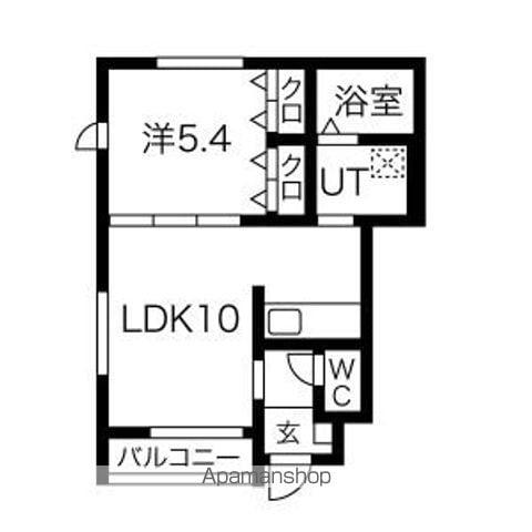 スカイコートＡ棟(1LDK)の間取り写真
