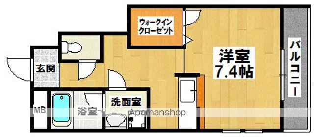 フジパレスフォーゲルⅢ番館(ワンルーム/1階)の間取り写真