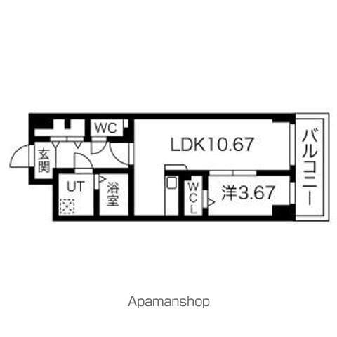 S-FORT北千種(1LDK/5階)の間取り写真