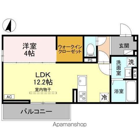 SOPHIA II B(1LDK/2階)の間取り写真