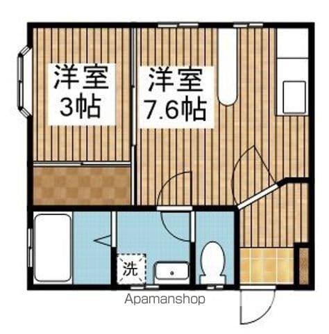 フレンド沼垂(1DK/2階)の間取り写真