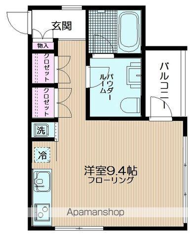 フラッツ・DEN-フラッツデン(ワンルーム/2階)の間取り写真