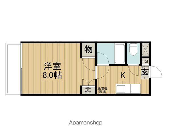 FLATSMARUICHI(1K/1階)の間取り写真