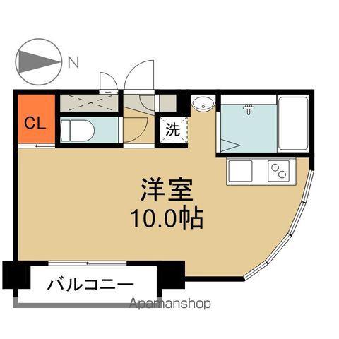 エビスヤパークサイド(ワンルーム/8階)の間取り写真