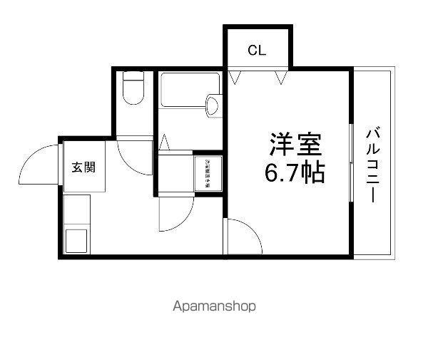 NASU11(ワンルーム/1階)の間取り写真