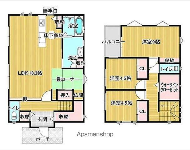 阪和線 六十谷駅 徒歩27分 2階建 築12年(3SLDK)の間取り写真