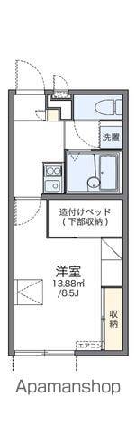 レオパレスシーエスリバー(1K/2階)の間取り写真