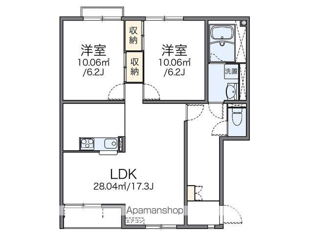 レオネクストキッズⅢ(2LDK/2階)の間取り写真