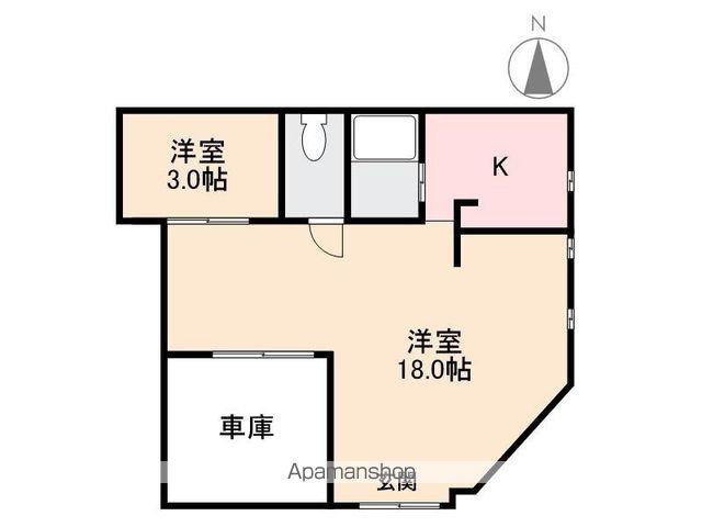 高徳線 栗林駅 徒歩2分 2階建 築54年(2K)の間取り写真