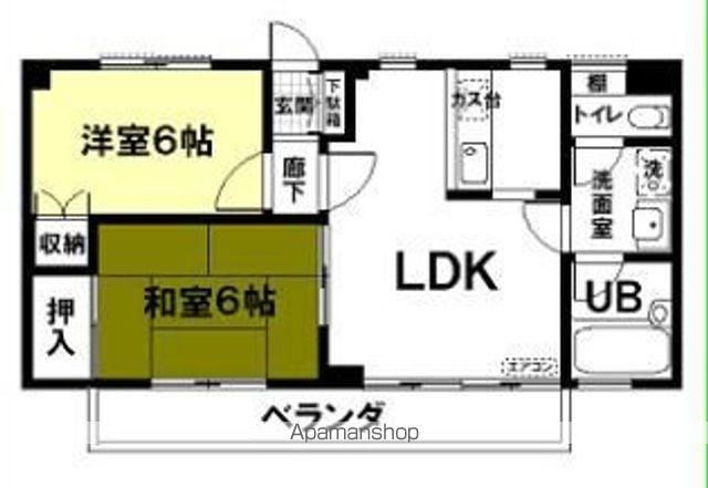 アーバニズムM10(2LDK/1階)の間取り写真