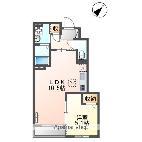 レ・セーナ(1LDK/1階)の間取り写真