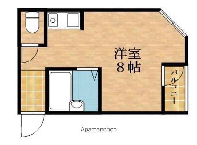 武田第2マンション(ワンルーム/3階)の間取り写真