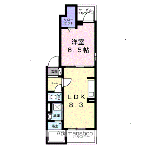 シトラス・T(1LDK/2階)の間取り写真