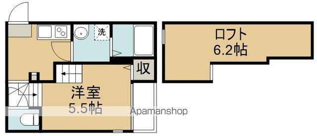 ZEN GARDEN APARTMENT - SAKAE(1K/1階)の間取り写真