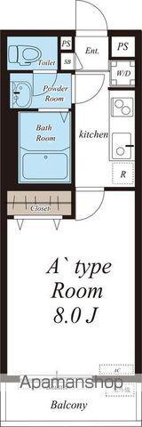 リブリ・RIKI(1K/2階)の間取り写真