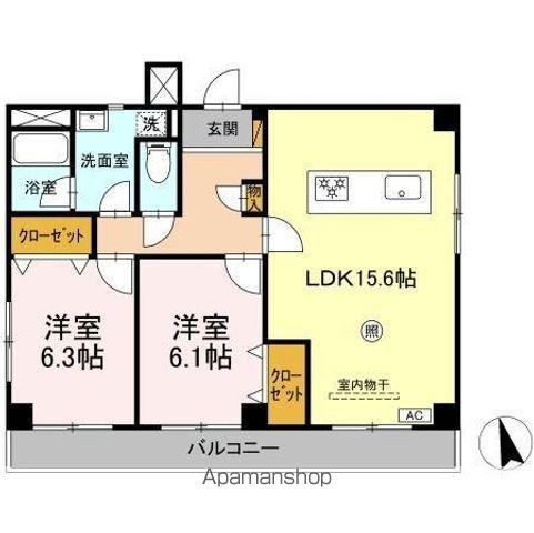 グレイスフルコート21(3DK/3階)の間取り写真