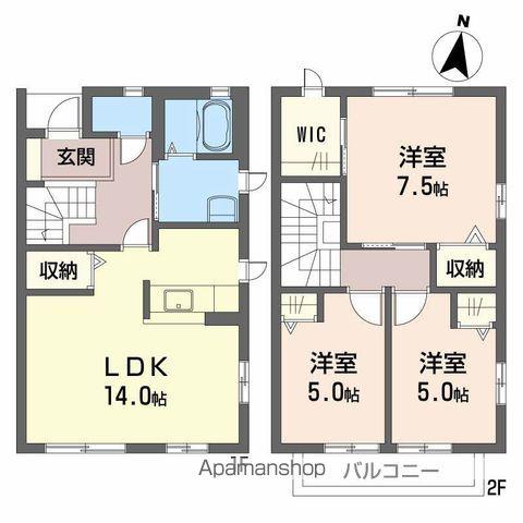ピュアハウス(3LDK/1階)の間取り写真
