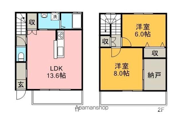 クレイス(2LDK/1階)の間取り写真