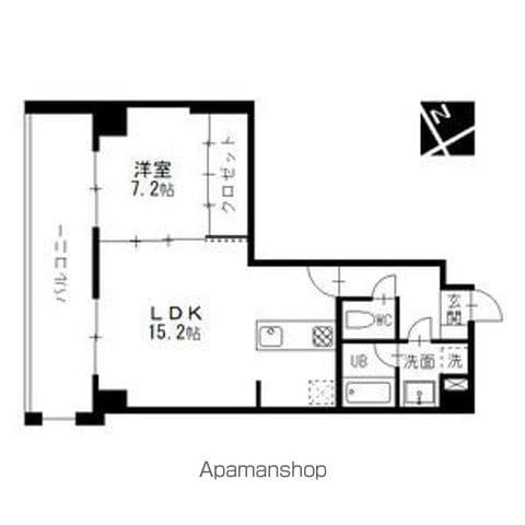 エルミタージュ新栄(1LDK/8階)の間取り写真