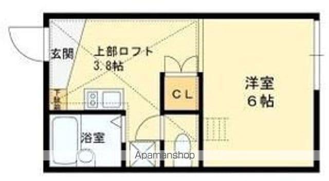ベルディール髙美(1K/2階)の間取り写真