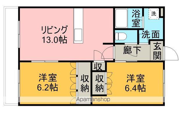 ガーデニングヒルズ上志段味(2LDK/1階)の間取り写真