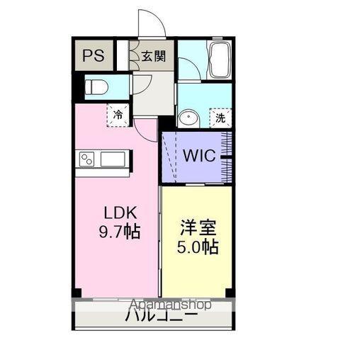 エルセラーン・プリマⅡ(1LDK/1階)の間取り写真