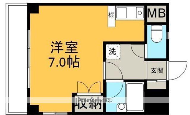 第5馬橋マンション(ワンルーム/1階)の間取り写真