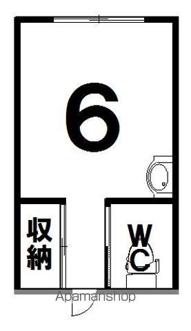 帯広市優良 はなえみ(ワンルーム/2階)の間取り写真