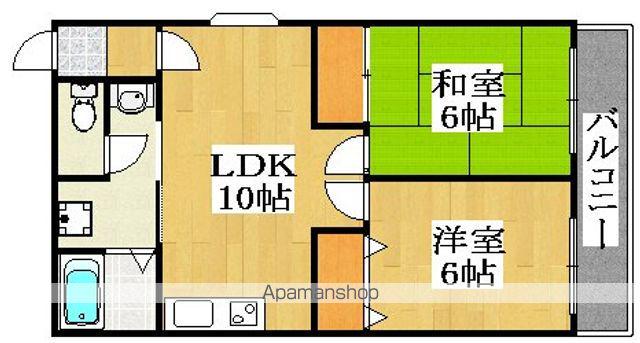 メゾン・リリス(2LDK/2階)の間取り写真