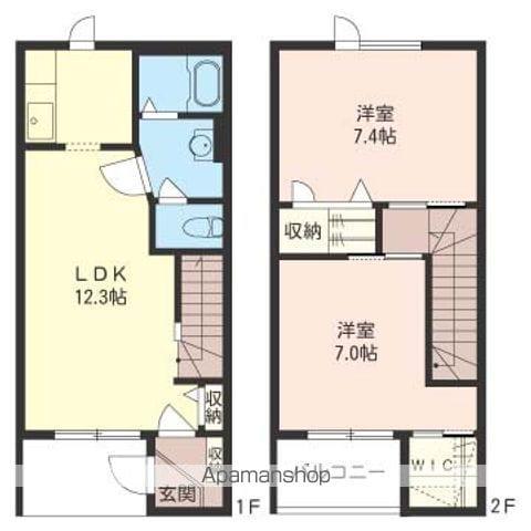 シャーメゾンヴィラ清田(2LDK/1階)の間取り写真