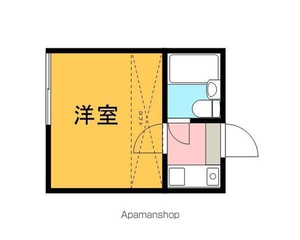 プラザドゥデボンA(ワンルーム/2階)の間取り写真