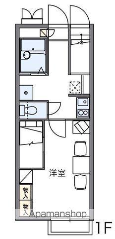 レオパレスルミエールⅡ(1K/1階)の間取り写真