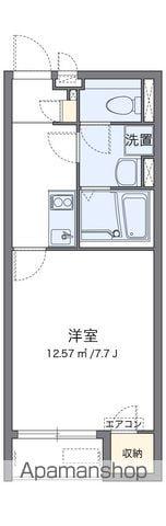 クレイノHOPE 浜町(1K/1階)の間取り写真