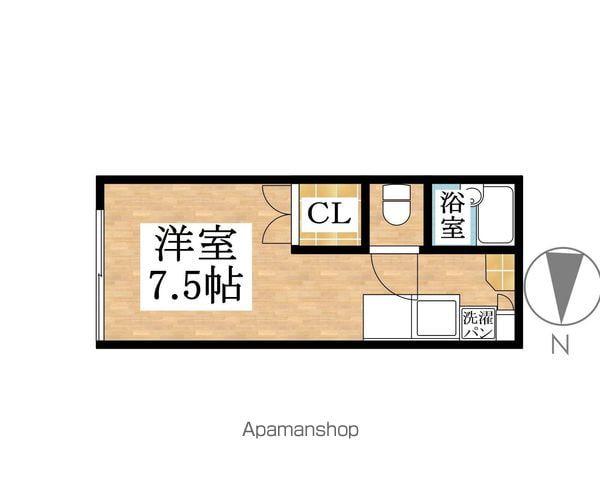 NFGRAN日新(ワンルーム/1階)の間取り写真