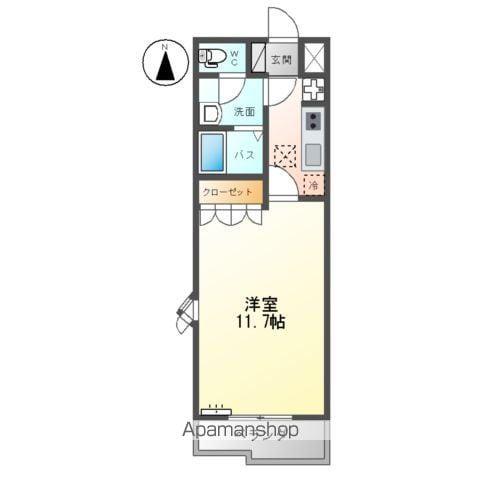 オータムウィンズ(1K/1階)の間取り写真