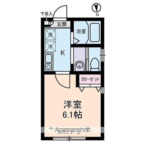 グランドール足立(1K/2階)の間取り写真