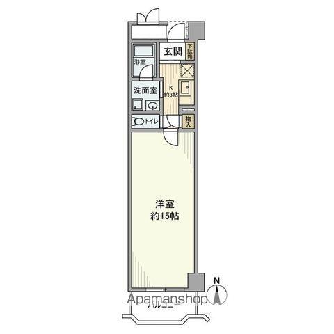 千葉サニータウン(ワンルーム/2階)の間取り写真
