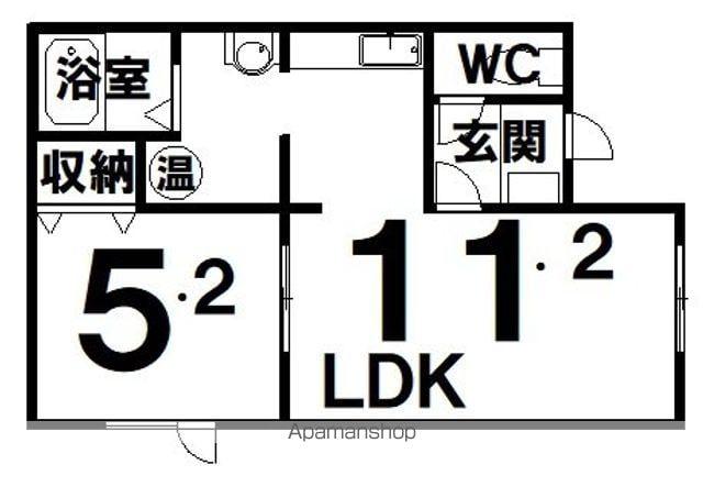 メゾンMORE(1LDK/2階)の間取り写真